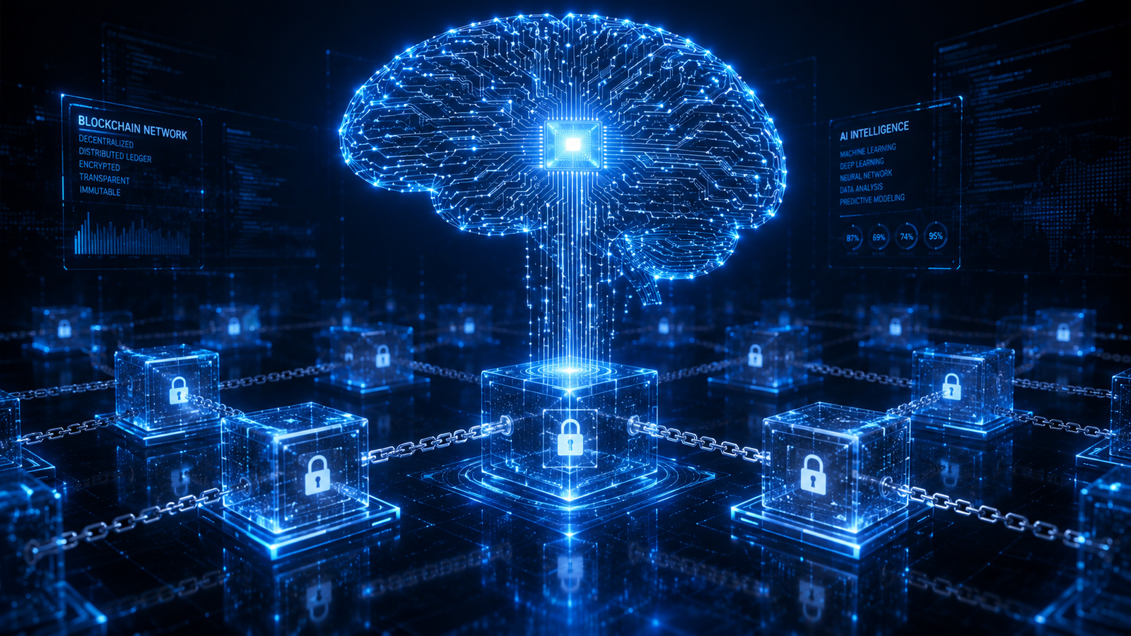 AI Crypto 101: How Artificial Intelligence is Transforming Blockchain illustration